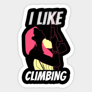 I like climbing Sticker